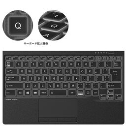 かな表記なしキーボード バックライト付（黒）