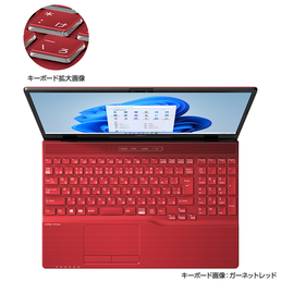 ガーネットレッド プリズムクリアキーボード