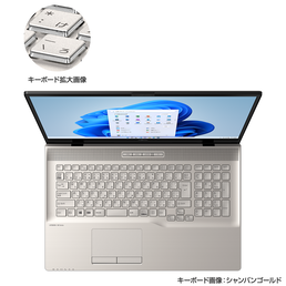 シャンパンゴールド（テレビなしモデル） プリズムクリアキーボード