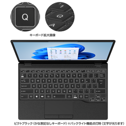 かな表記なしキーボード バックライト付（黒）