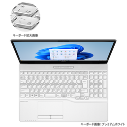 プレミアムホワイト プリズムクリアキーボード