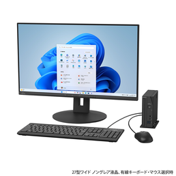 本体＋27型ワイド液晶（ノングレア、HDMI入力搭載）