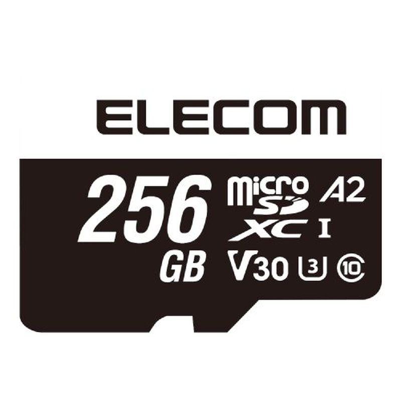 MicroSDXCカード/データ復旧サービス付/ビデオスピードクラス対応/UHS-I U3 V30/256GB MF-MS256GU13A2R
