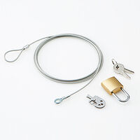 セキュリティワイヤー/南京錠/マルチロックパーツ/マスターキー ESL-3AM