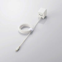 Lightning-AC充電器/2.4A出力/ケーブル一体/1.5m/高耐久ケーブル/ホワイトフェイス MPA-ACL07WF