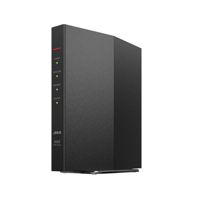 無線LAN親機 11ax/ac/n/a/g/b 2401+573Mbps ブラック WSR-3000AX4P-BK