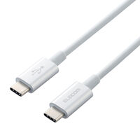 スマホ・タブレット用USBケーブル/USB(C-C)/準高耐久/USB Power Delivery対応/認証品/1.0m/シルバー MPA-CCPS10PNSV