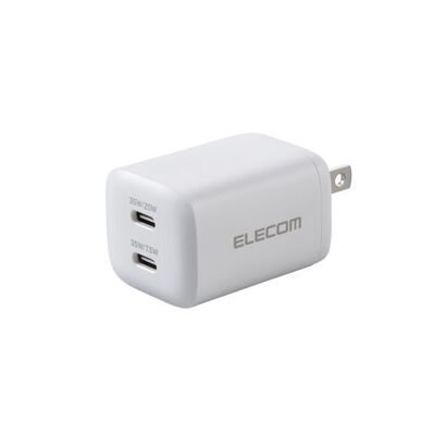 AC充電器/USB充電器/USB PD対応/35W/USB-C×2/スイングプラグ/ホワイト MPA-ACCP9335WH