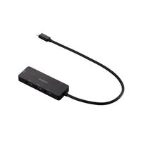USB HUB/USB-C/バスパワー/USB-A×3/HDMI×1/30cm/ブラック U3H-MH3006BBK