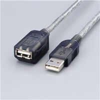 マグネット内蔵USB延長ケーブル(グラファイト) 2m USB-EAM2GT