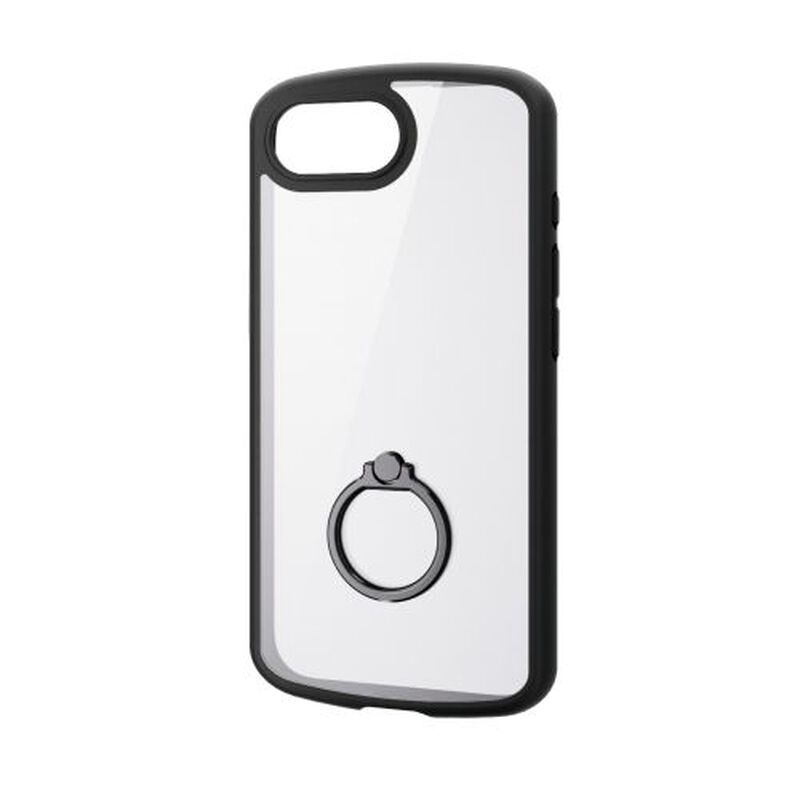 iPhone 16e/TOUGH SLIM LITE/フレームカラー/背面クリア/リング付/ブラック PM-A25STSLFCRBK