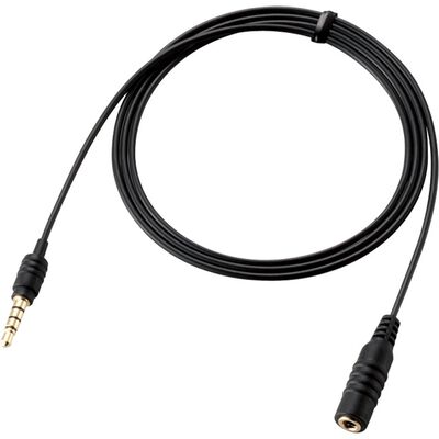 スマートフォン用ヘッドホン延長ケーブル/4極/S型/1m/ブラック MPA-EHPS10BK