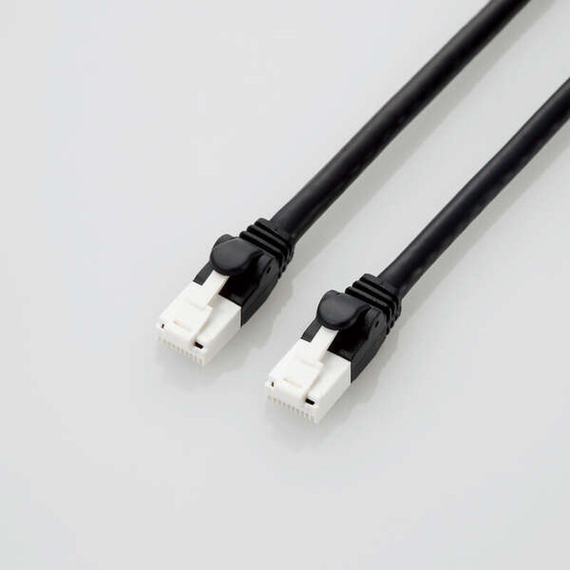 LANケーブル/PS5対応/CAT6A/爪折れ防止/2.0m/ブラック GM-LDGPAT/BK20
