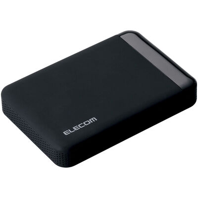 USB3.0 ポータブルハードディスク/ハードウェア暗号化/パスワード保護/2TB ELP-EEN020UBK