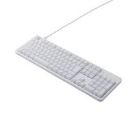 メカニカルキーボード/Leggero/有線/USB Type-C着脱式/フルサイズ/茶軸/ホワイト TK-MC50UKTWH