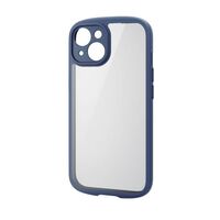 iPhone 15用ハイブリッドケース/TOUGH SLIM LITE/フレームカラー/極限保護/ネイビー PM-A23ATSLFCKNV