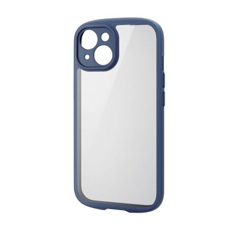 iPhone 15用ハイブリッドケース/TOUGH SLIM LITE/フレームカラー/極限保護/ネイビー PM-A23ATSLFCKNV