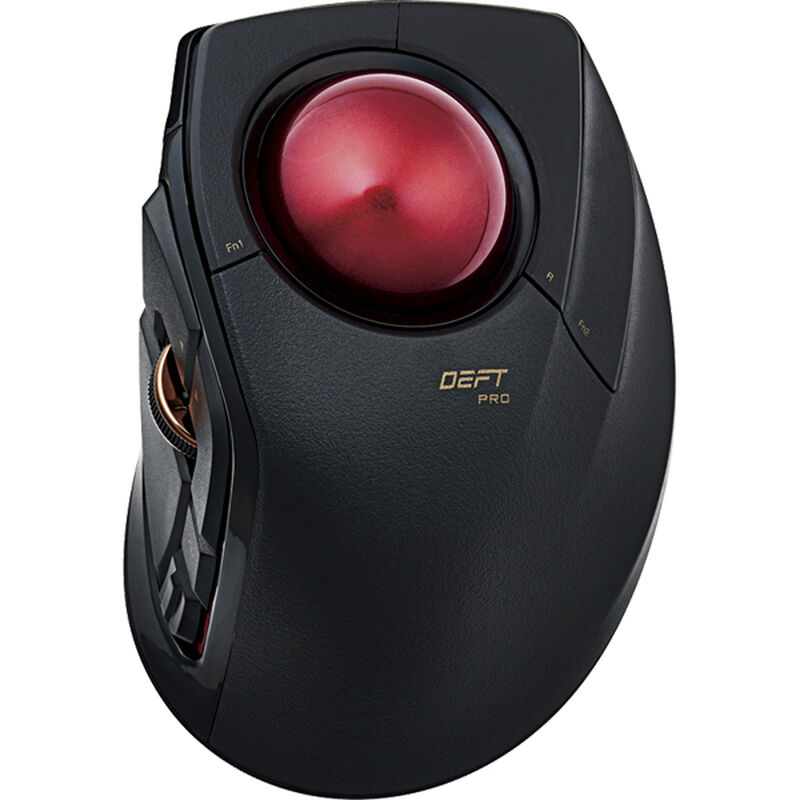トラックボールマウス/人差指/8ボタン/チルト機能/有線/無線/Bluetooth/1000万回耐久/ブラック M-DPT1MRBK