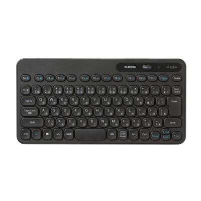 キーボード/無線/メンブレン式/コンパクト/Caps Lock機能無効化スイッチ搭載/抗菌/ブラック TK-CM10DMKBK