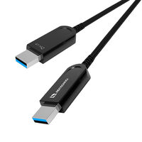 10Gbps対応光ファイバUSBケーブル A-A 15m AUN-1M2-015