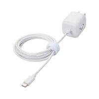 AC充電器/スマホ・タブレット用/USB Power Delivery/30W/USB-Cケーブル一体/1.5m/しろちゃん MPA-ACCP7930WF