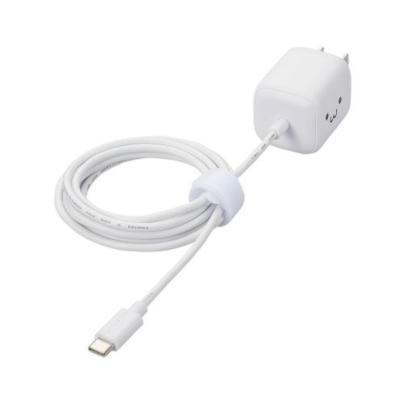 AC充電器/スマホ・タブレット用/USB Power Delivery/30W/USB-Cケーブル一体/1.5m/しろちゃん MPA-ACCP7930WF