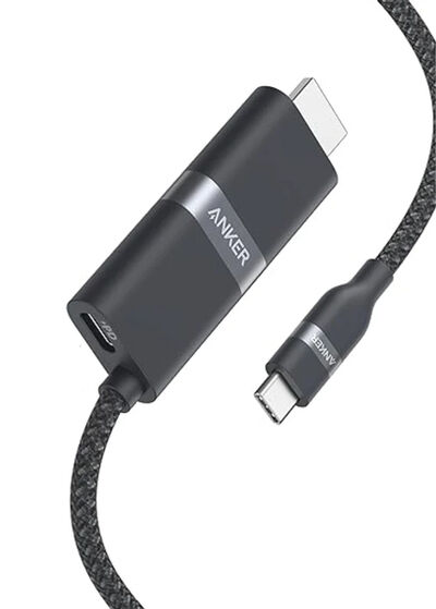 Anker Nano USB-C & HDMI ケーブル (4K 高耐久ナイロン 140W) 1.8m A87E1012