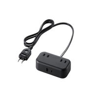 USBタップ/USB Type-C×1(最大20W)/USB-A×1(最大12W)/最大出力20W/AC差込口×2/1.0m/ブラック T-U04-2210BK
