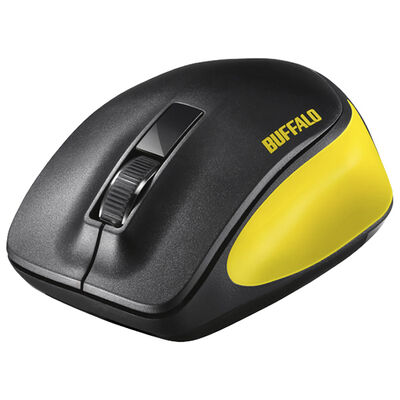 無線 BlueLED 3ボタン プレミアムフィットマウス イエロー BSMBW300MYE