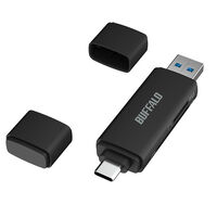 Type-C/Type-A接続 USB3.2 Type-Cカードリーダー BSCR130U3CBK