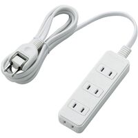 電源タップ/スイングプラグ/4個口/2m/ホワイト T-S02-2420WH