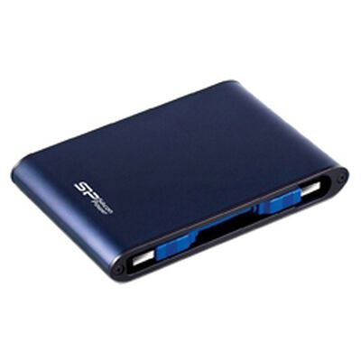 USB3.0/2.0対応 耐衝撃 防水仕様 Armor A80 ポータブルHDD 2TB Blue SP020TBPHDA80S3B