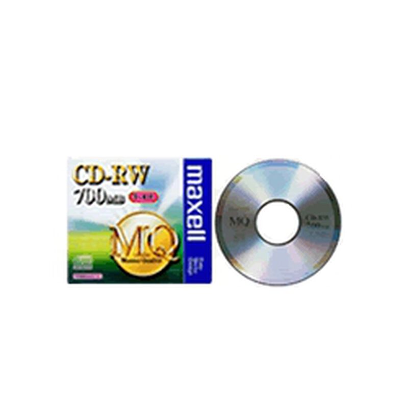 CDRW・1-4倍速対応・容量700MB・1枚パック・1枚ずつプラケース入り CDRW80MQ.S1P