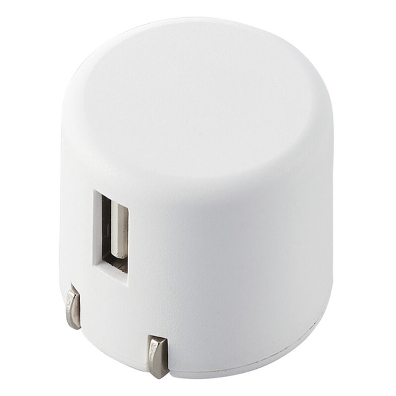 スマートフォン用AC充電器/USB-Aメス1ポート/1.0A出力/ホワイト MPA-ACU07WH