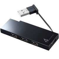 USB2.0ハブ（4ポート・ブラック） USB-2H416BK