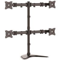 4面マルチモニタースタンド 2x2面マルチ液晶ディスプレイスタンド VESA規格 最大27インチモニタ×4 最大8kgモニター搭載可能 ARMBARQUAD