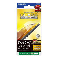 iPhone 15 Pro用ガラスフィルム/高透明 PM-A23CFLGG