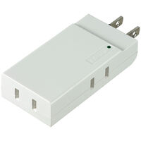 コンパクトタップ 耐雷 3個口 ホワイト A-CT003SB(W)
