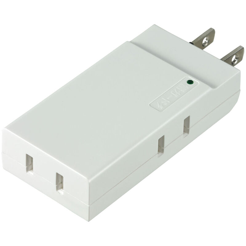 コンパクトタップ 耐雷 3個口 ホワイト A-CT003SB(W)