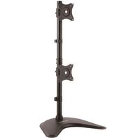 縦型2面液晶モニタースタンド デュアルモニタースタンド VESA規格 最大27インチモニタ2台対応 最大10kgのモニターを搭載可能 ARMBARDUOV