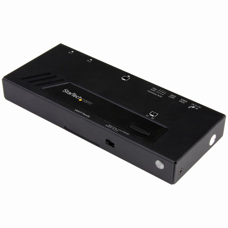 2入力1出力HDMIディスプレイ切替器/セレクター 4K 2x1 HDMIスイッチ 高速・自動切替機能付き シリアルコントロール VS221HD4KA