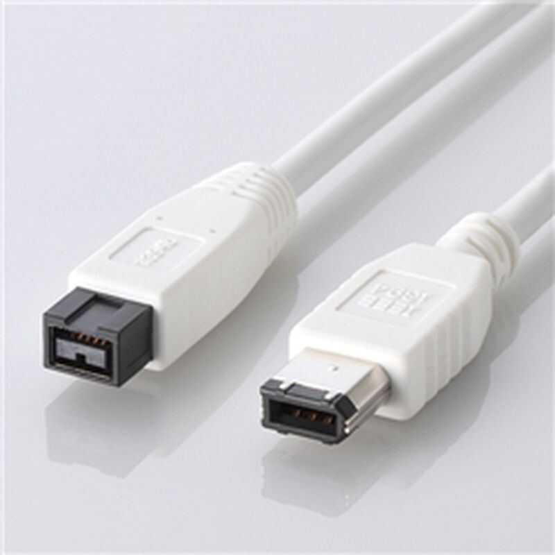 IEEE1394b/FireWireケーブル 9pin-6pin/1.0m IE-961WH