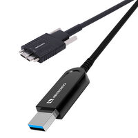 5Gbps専用 光ファイバUSBケーブル A（オス）-MicroB（オス） 10m AUN-4M1-010
