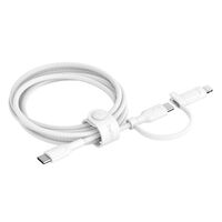 BoostCharge 2-in-1 USB-C & ライトニングケーブル ホワイト CAC003fq1.5MWH