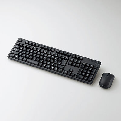 無線キーボード＆マウス/メンブレン式/フルサイズ/ブラック TK-FDM106MBK