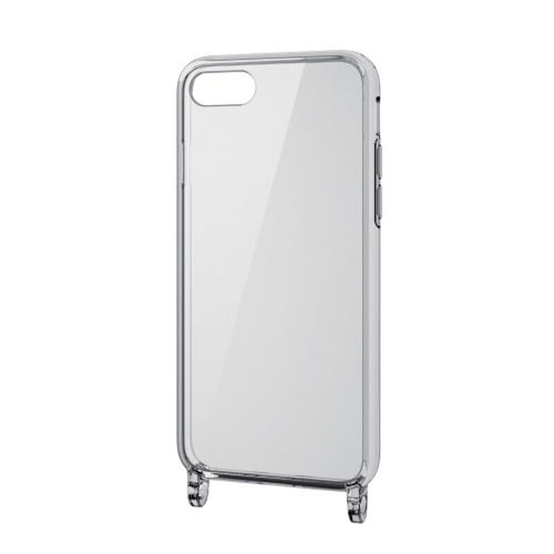 iPhone SE 第3世代/SE 第2世代/8/7用ハイブリッドケース/スマホショルダーストラップホール付き/クリア PM-A22SHVCKSHCR