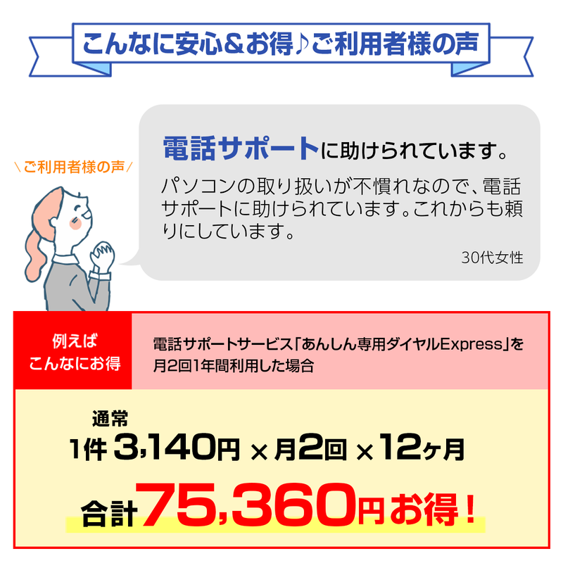 【学割】FMV プレミアムサービス「あんしんワイド」年額版〔年額15,480円(税込)〕