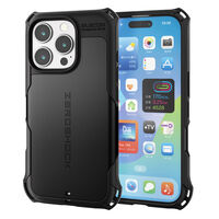 iPhone 16 Pro用ハイブリッドケース/ZEROSHOCK/ブラック PM-A24CZEROBK