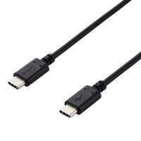 スマートフォン・タブレット用USBケーブル/USB(C-C)/スタンダード/Power Delivery対応/認証品/1.0m/ブラック MPA-CC10PNBK
