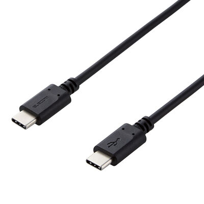 スマートフォン・タブレット用USBケーブル/USB(C-C)/スタンダード/Power Delivery対応/認証品/1.0m/ブラック MPA-CC10PNBK